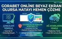 Gorabet Online Beyaz Ekran olursa Hatayı Hemen Çözme